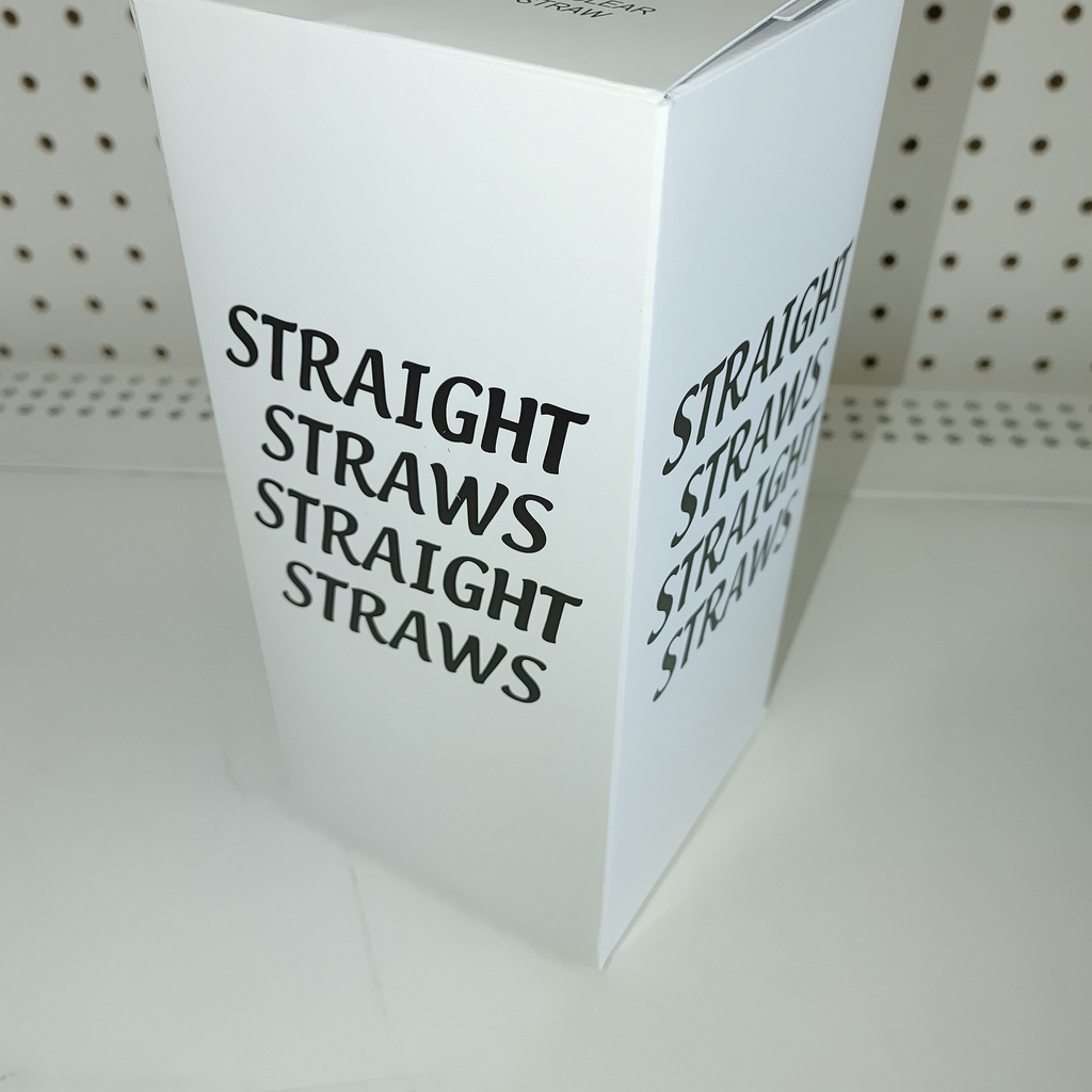 Straw 7.75" Clear 24 boxes/case 7680 Ct