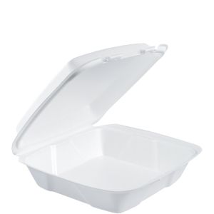 Dart Foam Hinged Cntnr 1 Comp 9 3/8 x 9 x 3 90HT1R