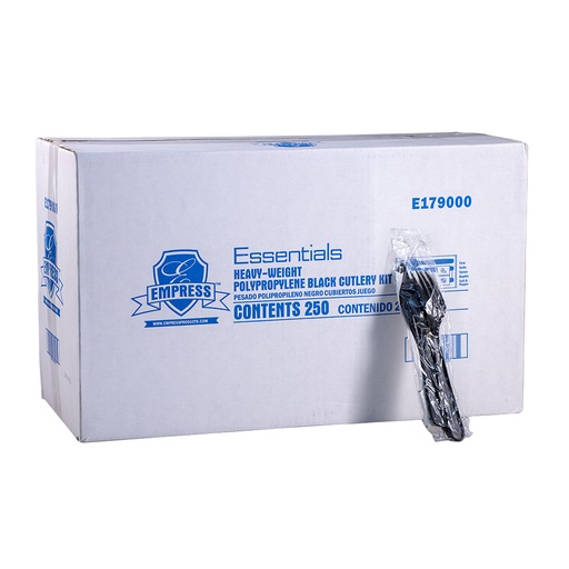 Cutlery Hvy Duty Kit BLK 6pc Empress E179000